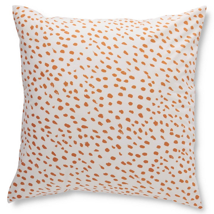 Euro Pillowcase Cotton Speckle Caramel