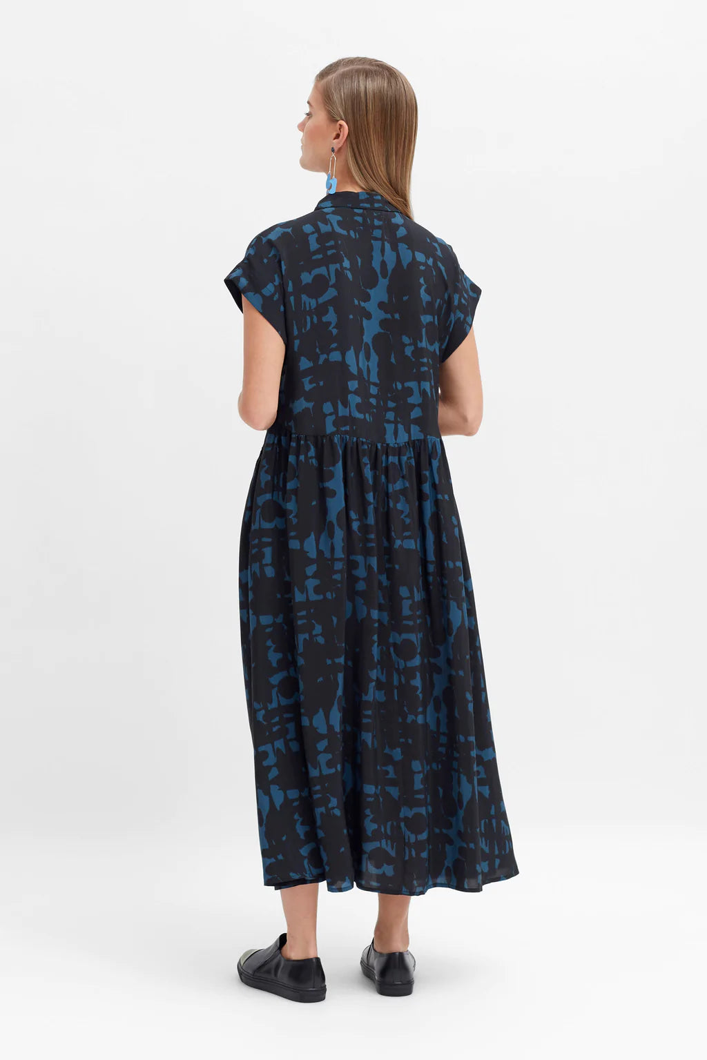 Shirt Dress Inkt Steel Black