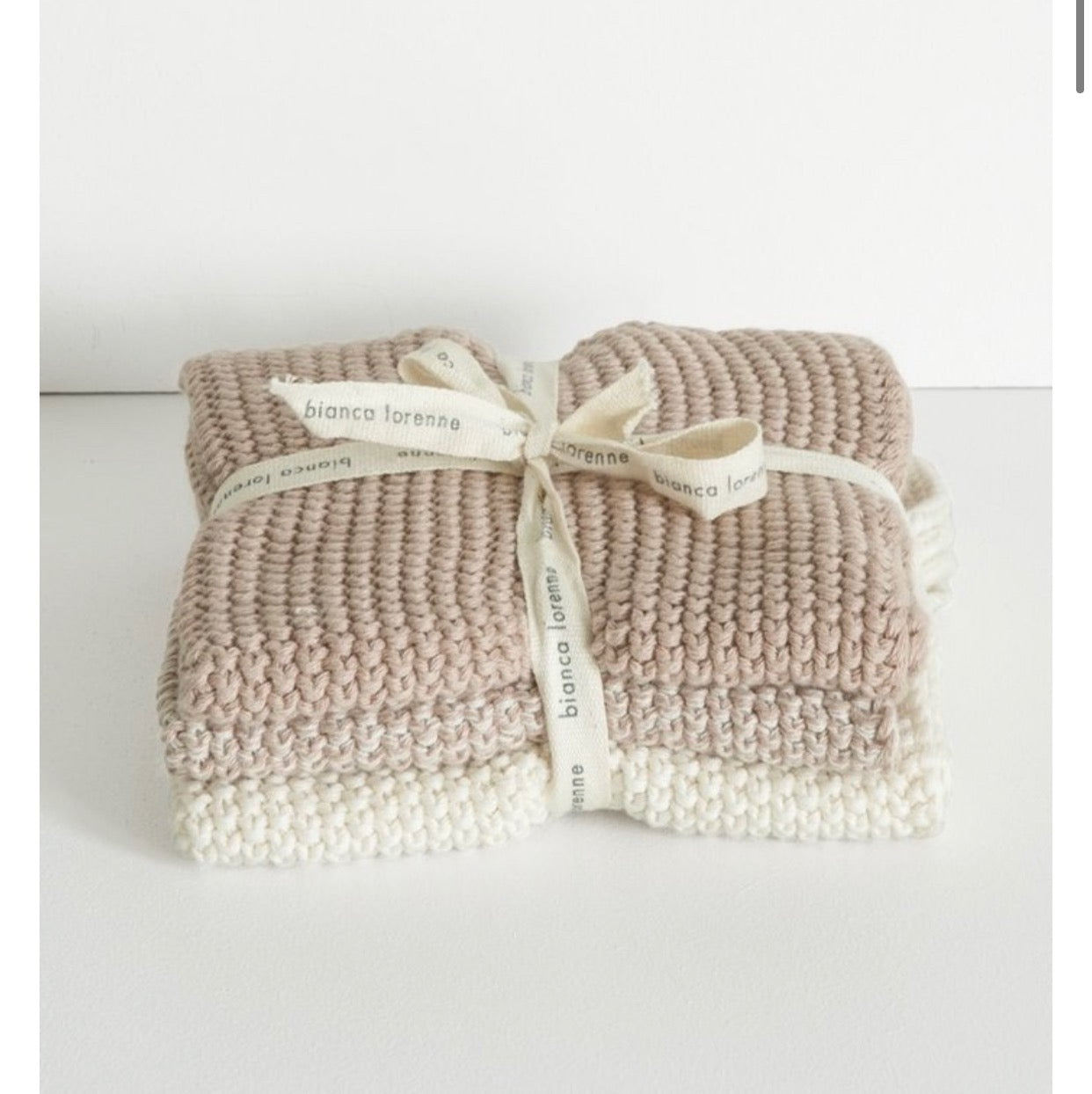 Face Cloth Knitted 3 Pack