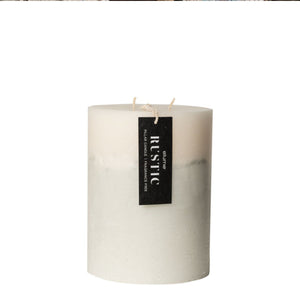 Candle Rustic Grey Pillar