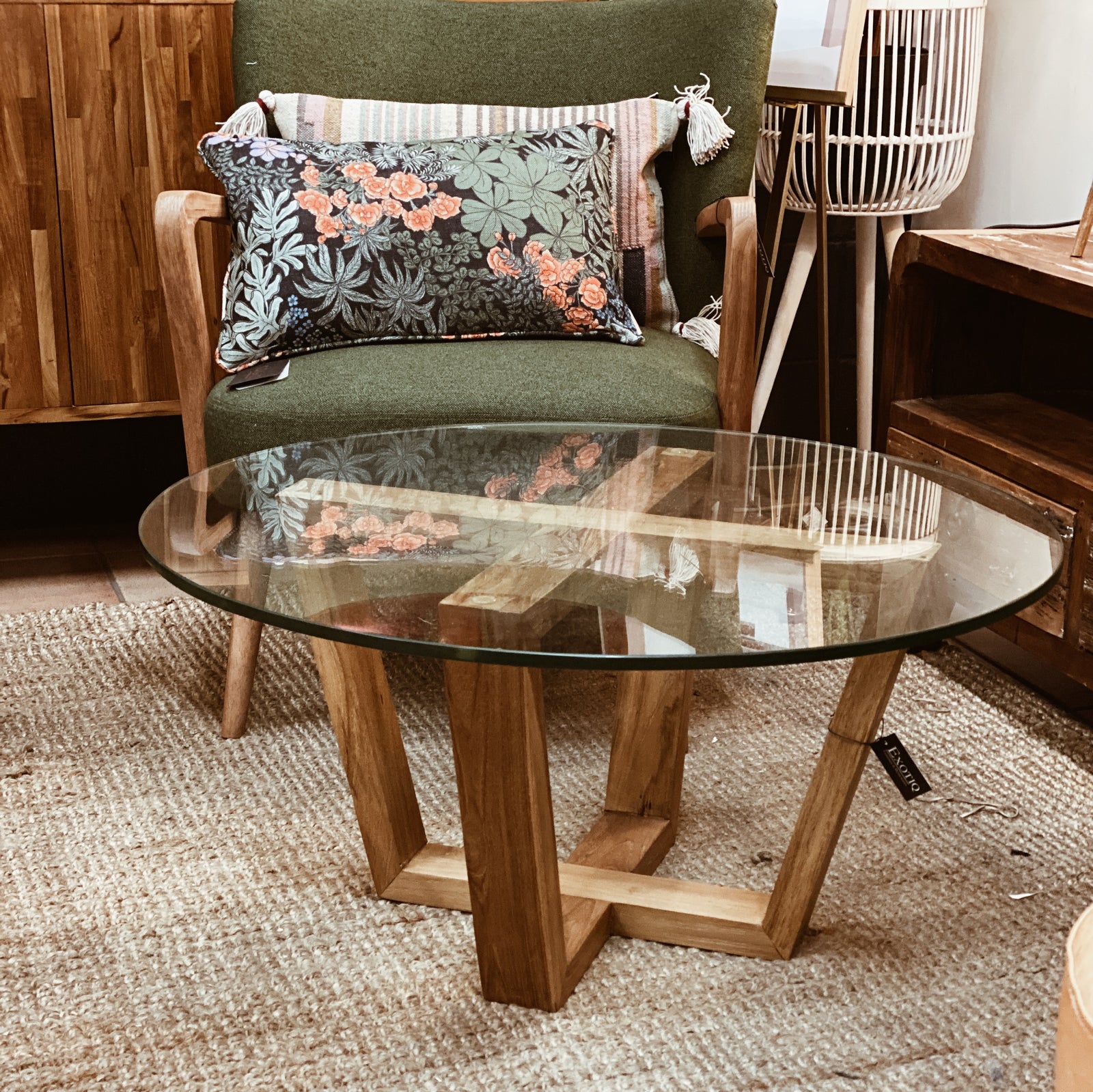 Coffee Table Moderna Glass Top