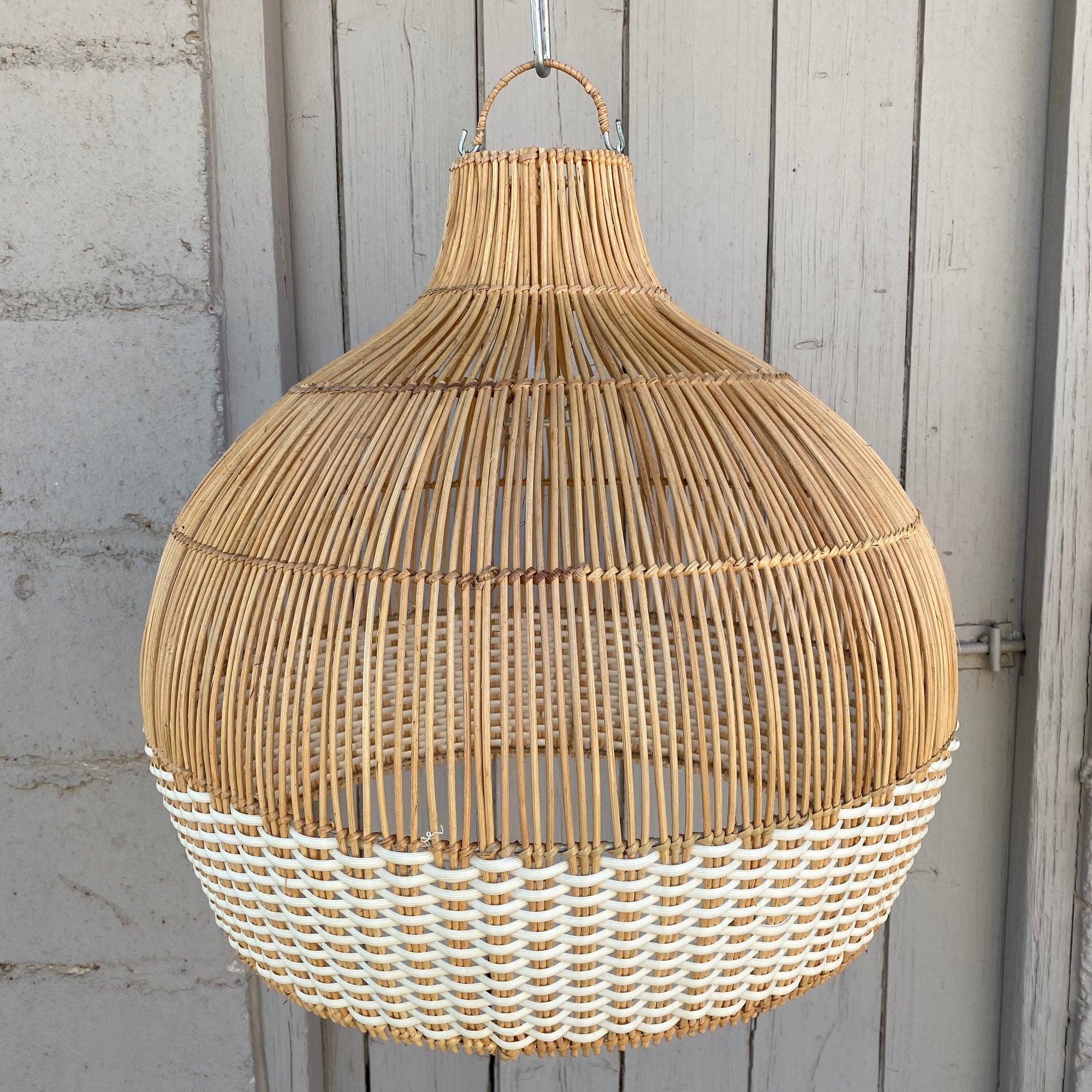 Lamp Shade Rattan Dome Weave