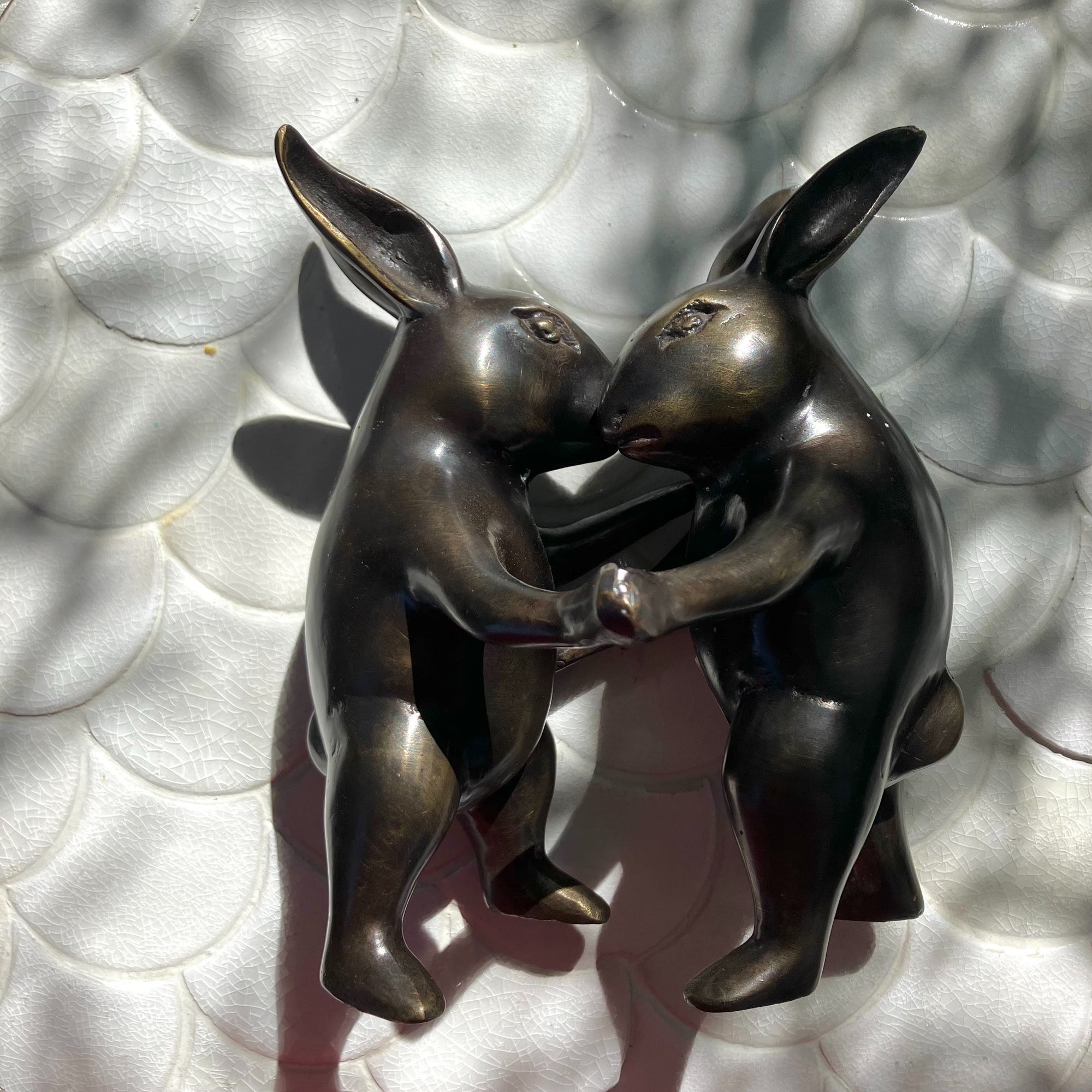 Bronze Rabbit Dancing