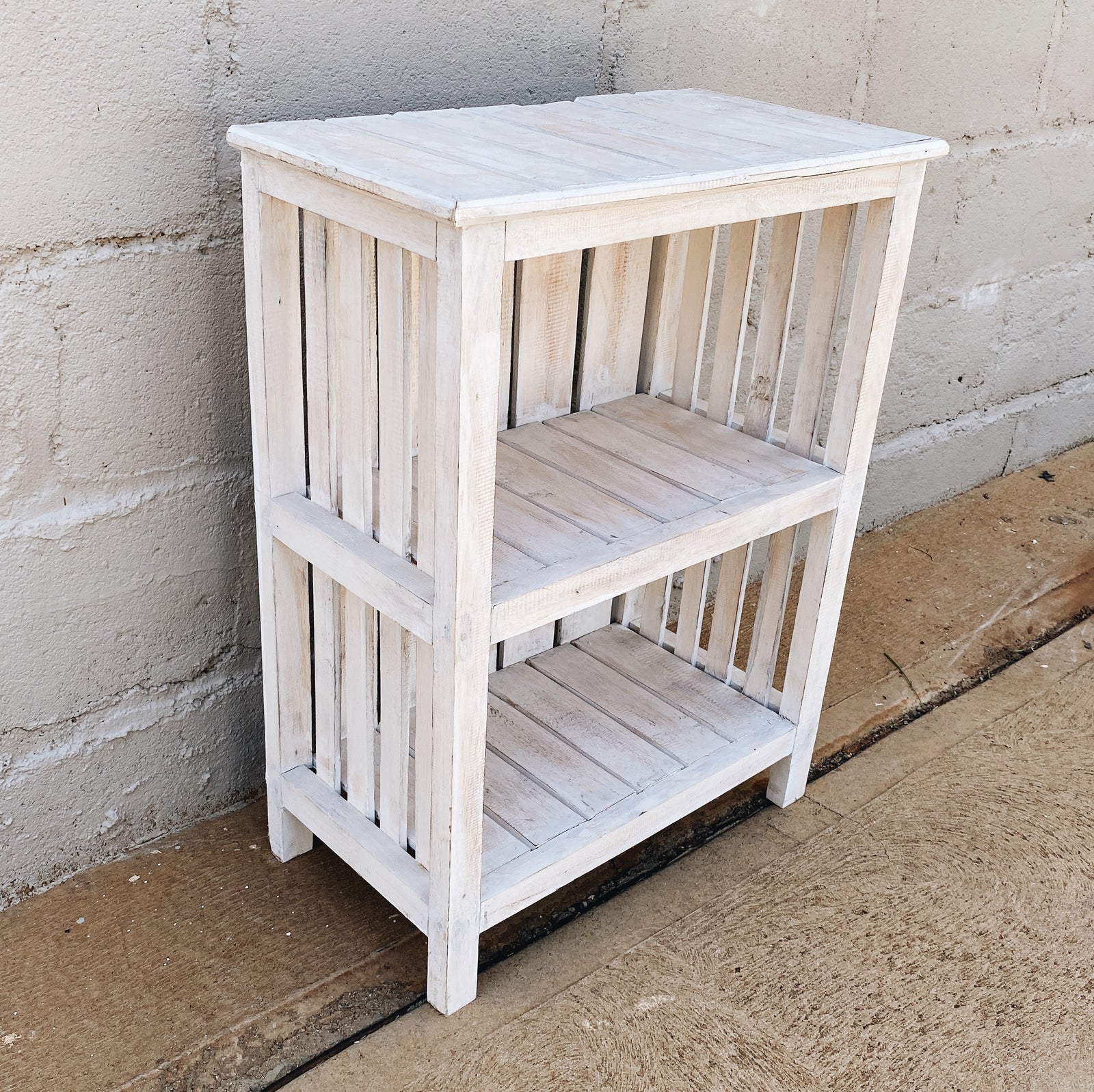 Bookcase Hamptons 3 Shelf White