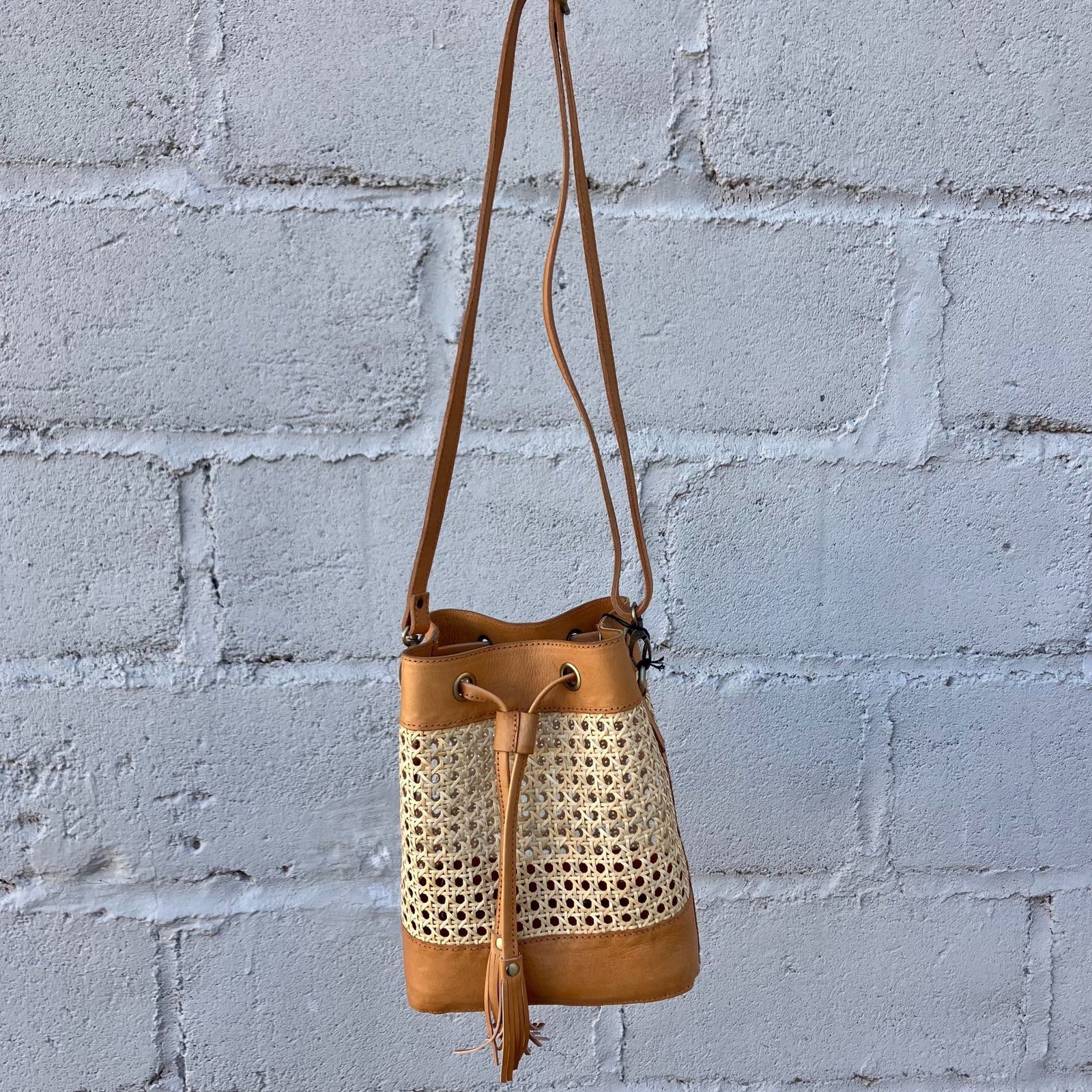 Bag Crossbody Retro Rattan