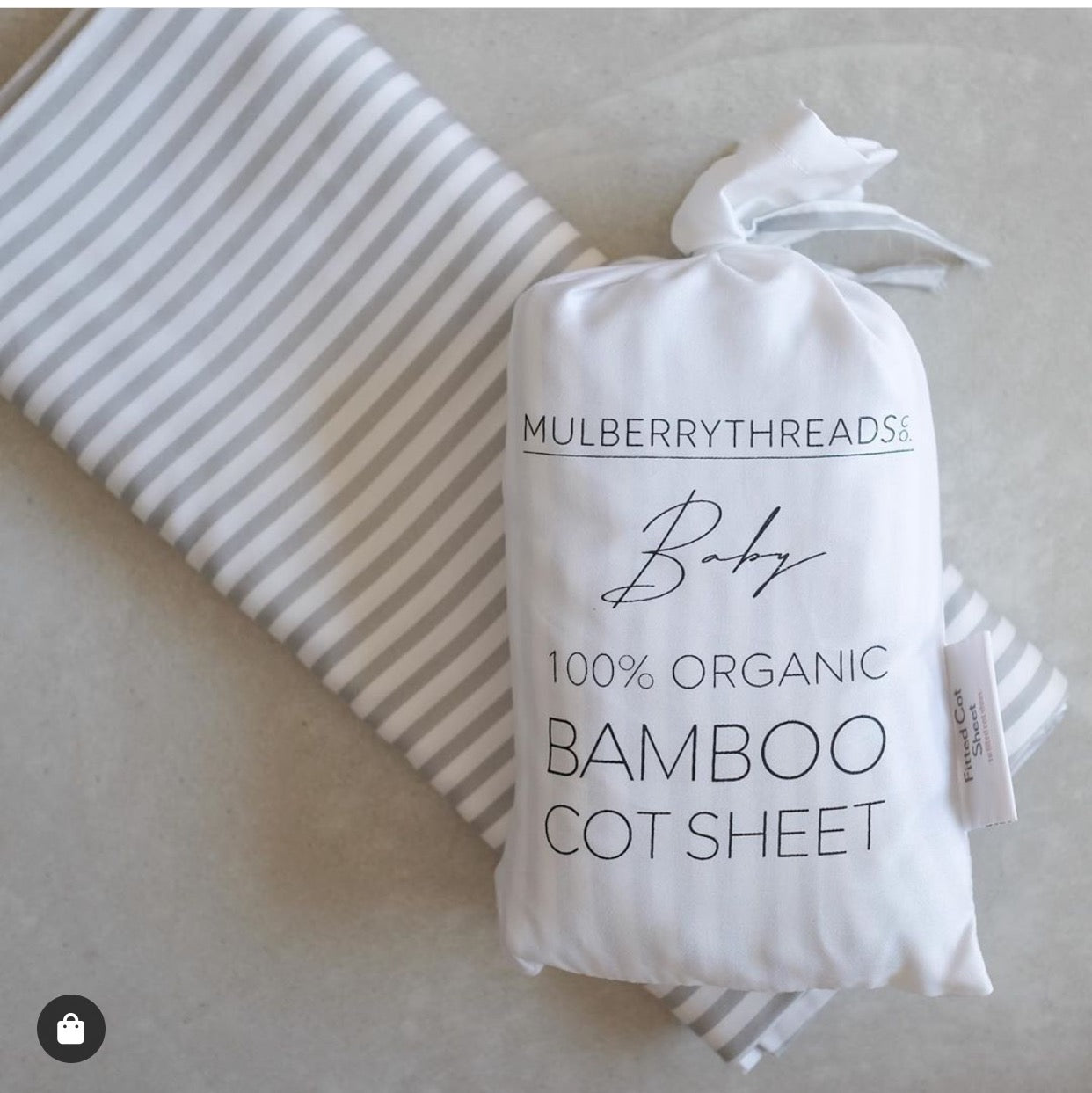 Bamboo Cot Sheet Fitted