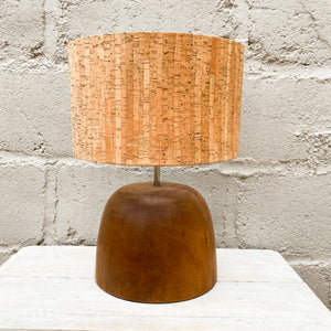 Lamp Wood Round Top Wide