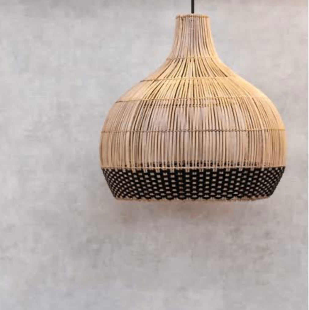 Lamp Shade Rattan Dome Weave