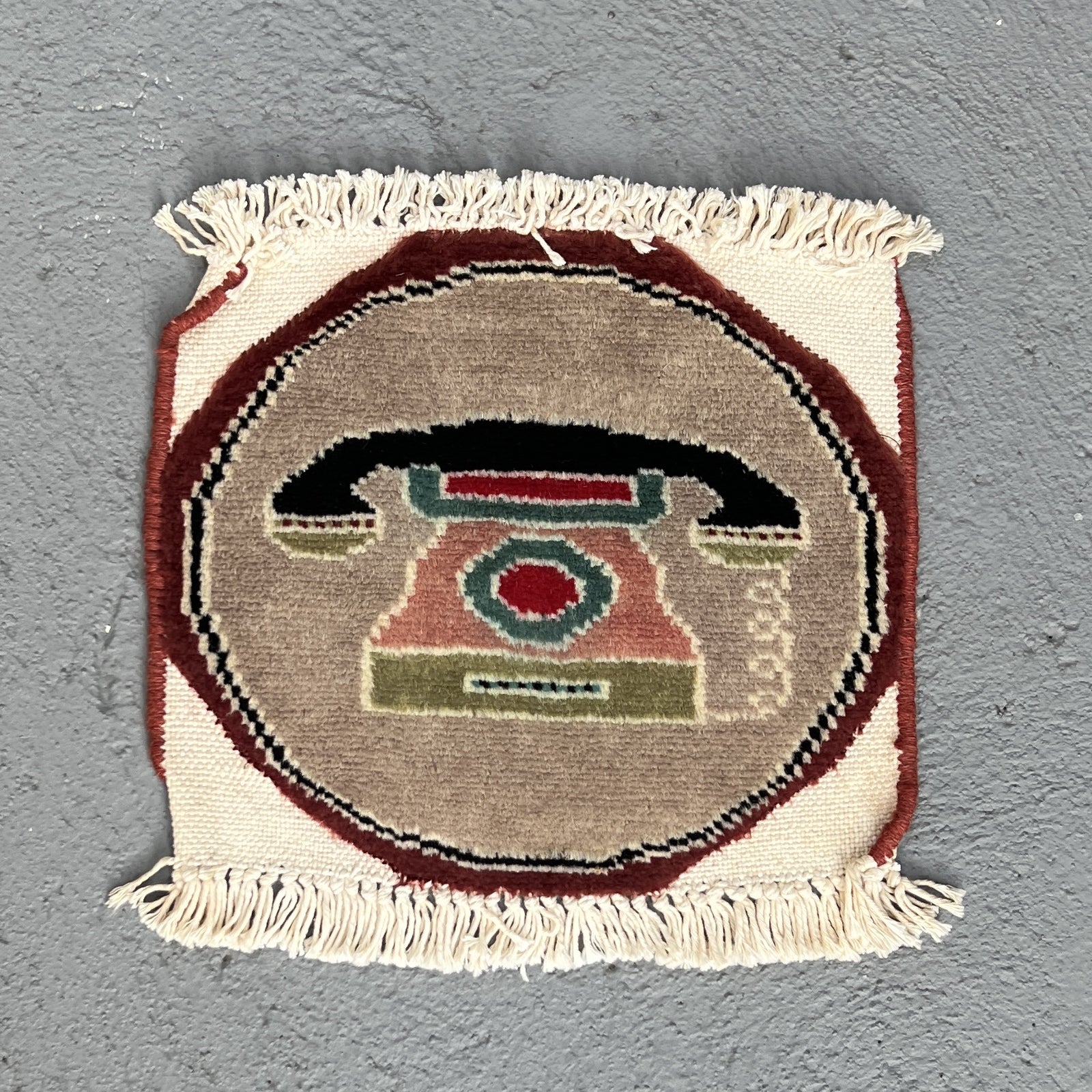 Vintage Telephone Mat