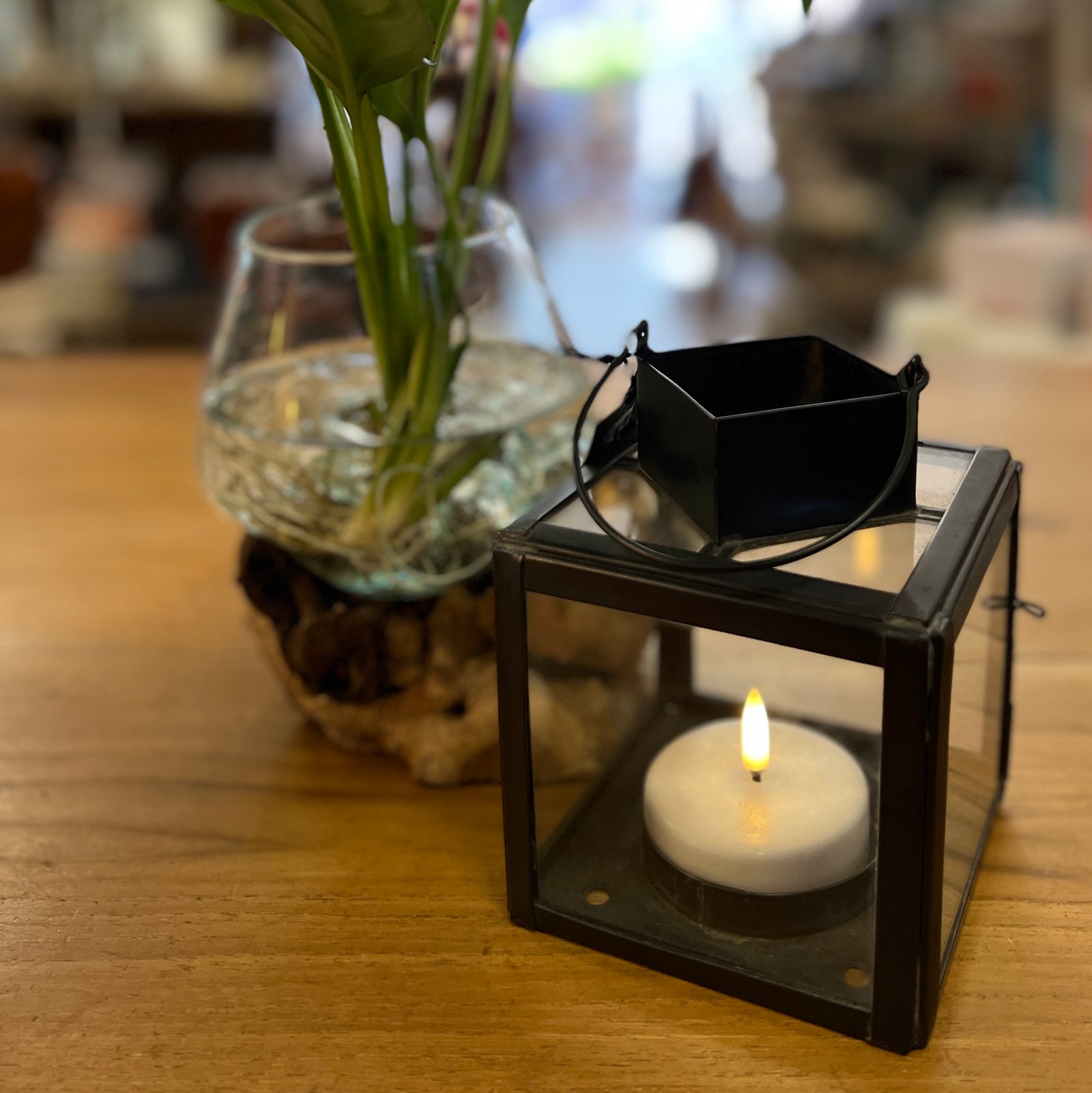 Lantern Brass Small Square