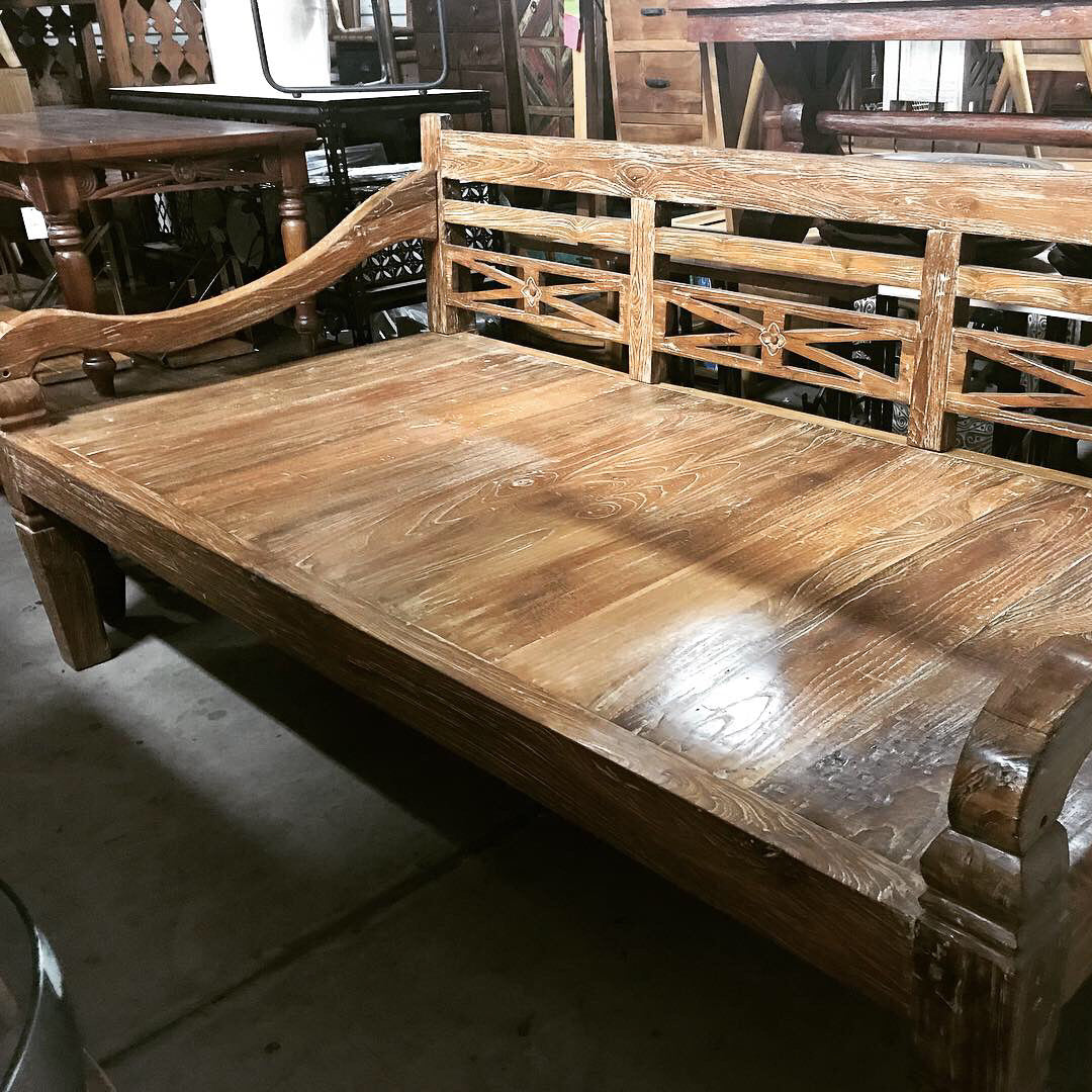 Daybed Jati Carved 220x110cm