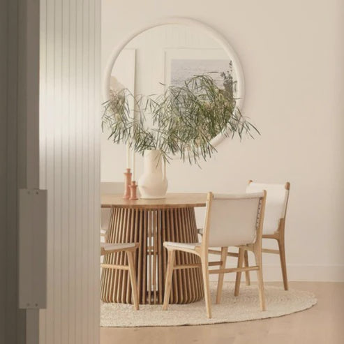 Rug Vincent Round White Wash