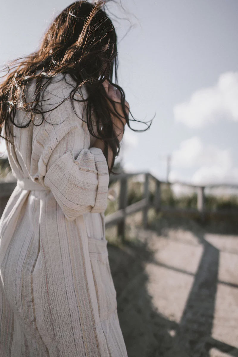 Turkish Robe Striped Kimono