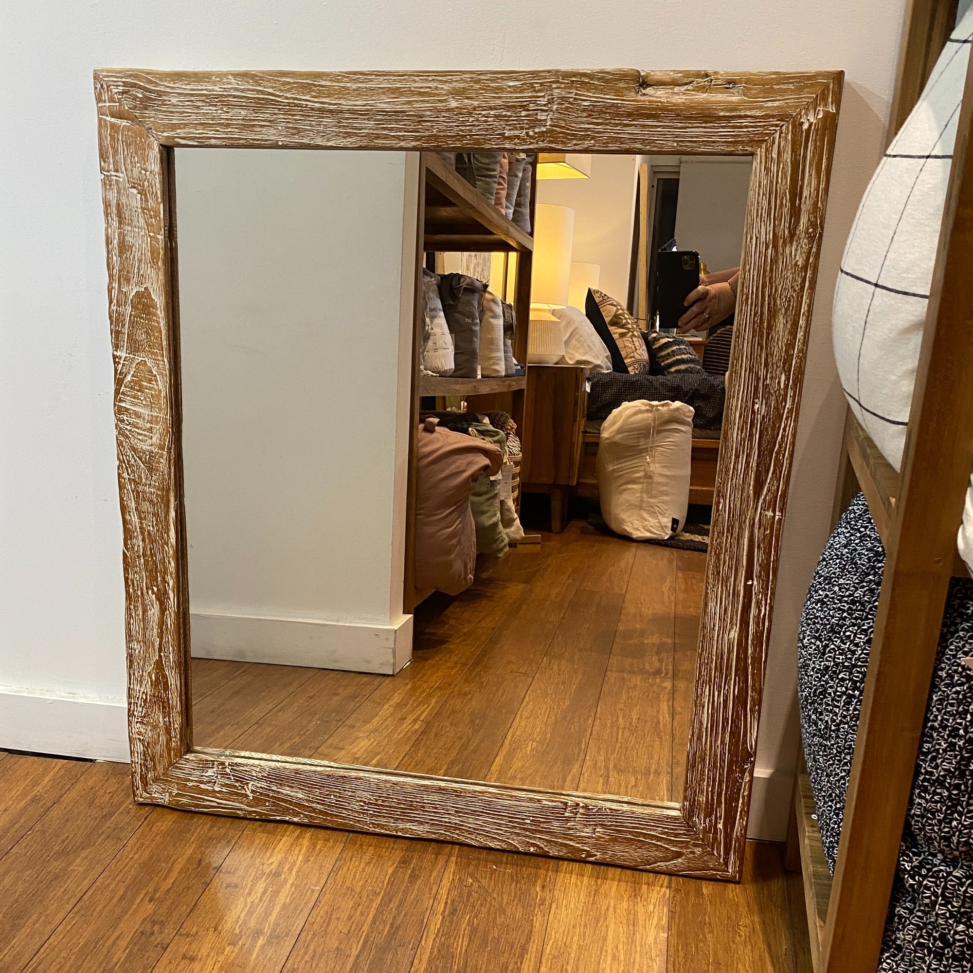 Mirror Recycled Wood Frame