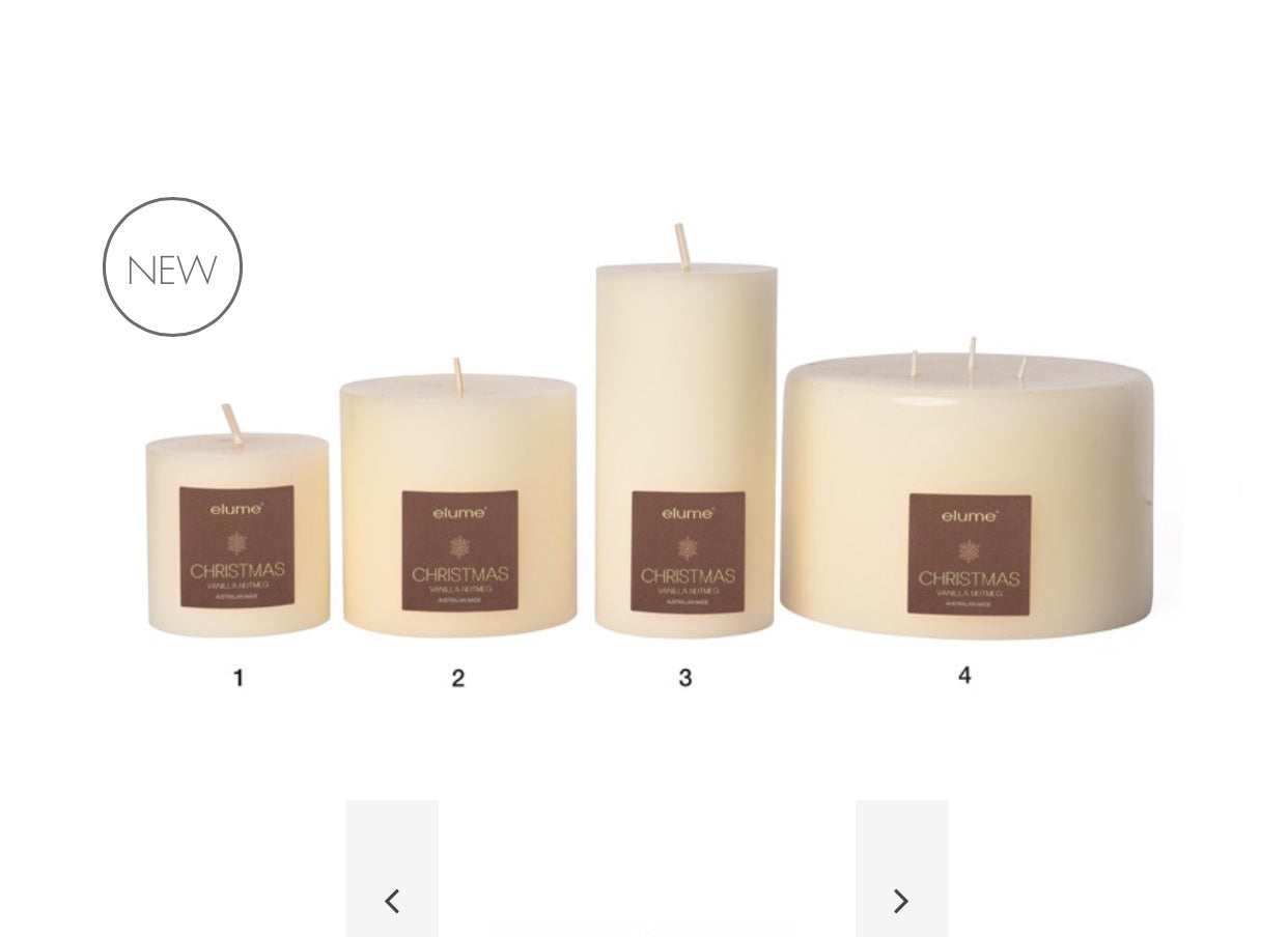 Christmas Candle Vanilla Nutmeg