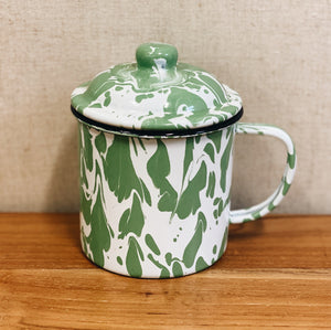 Enamel Mug with Lid