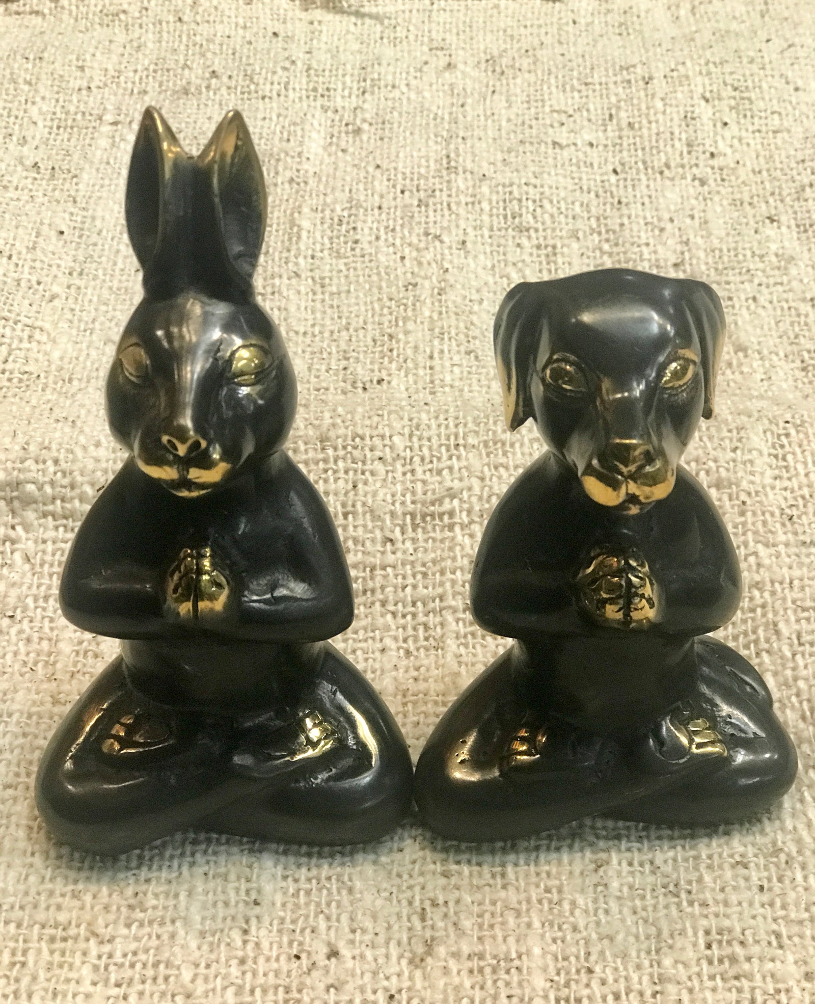 Bronze Yoga Rabbit