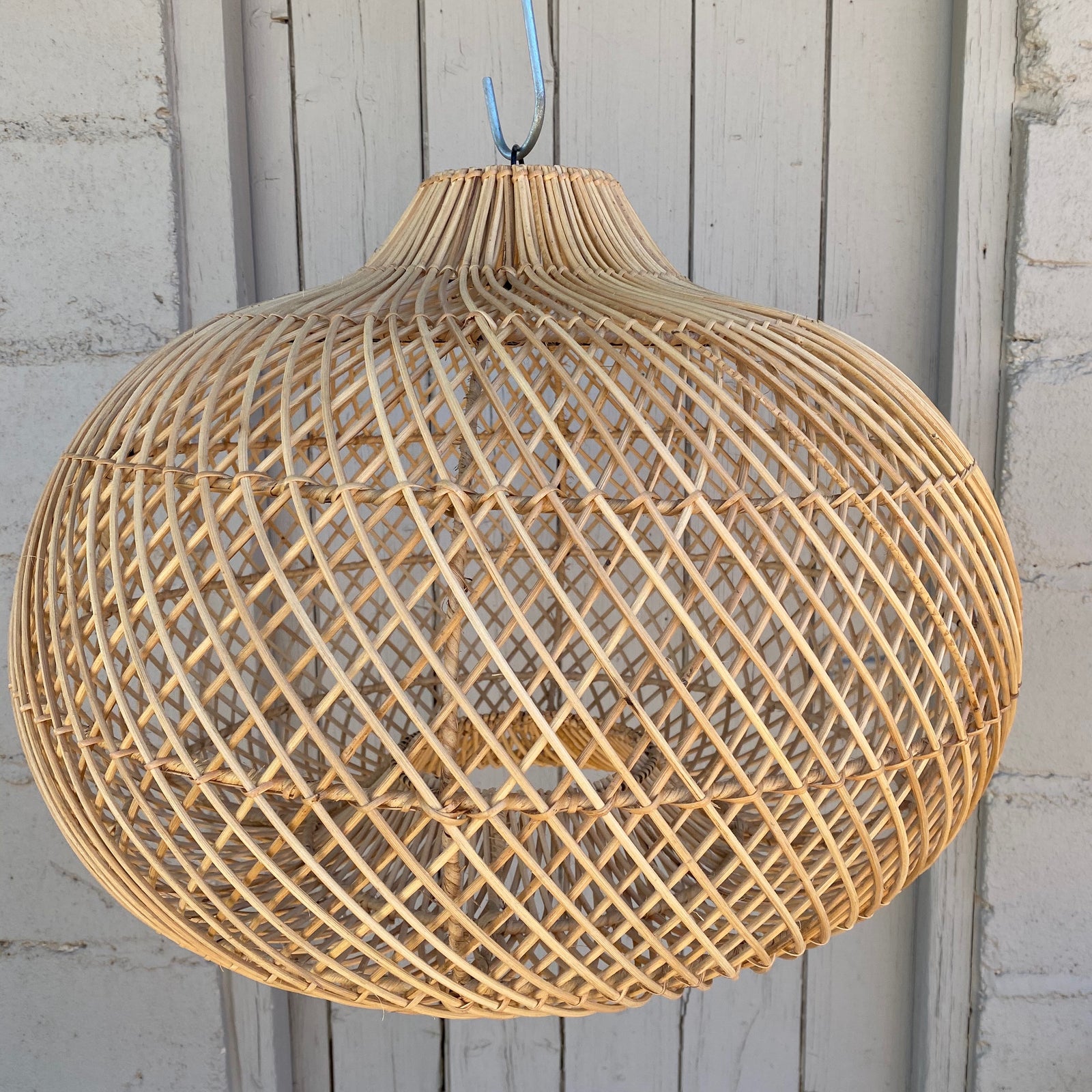 Lamp Shade Rattan Doughnut