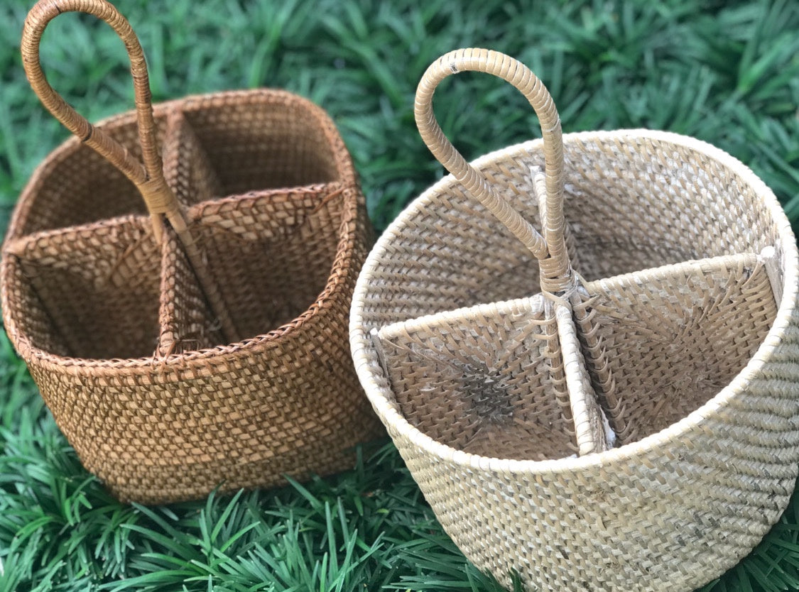 Cutlery Holder Rattan