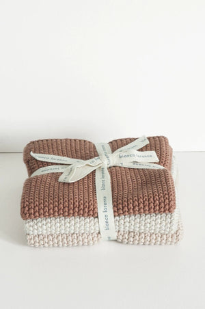 Face Cloth Knitted - 3 Pack