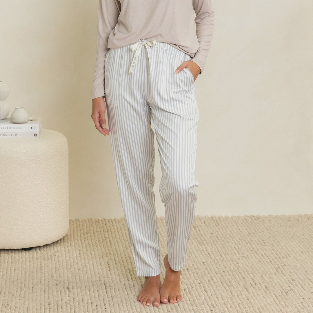 Bamboo Pants Maree Fog Stripe