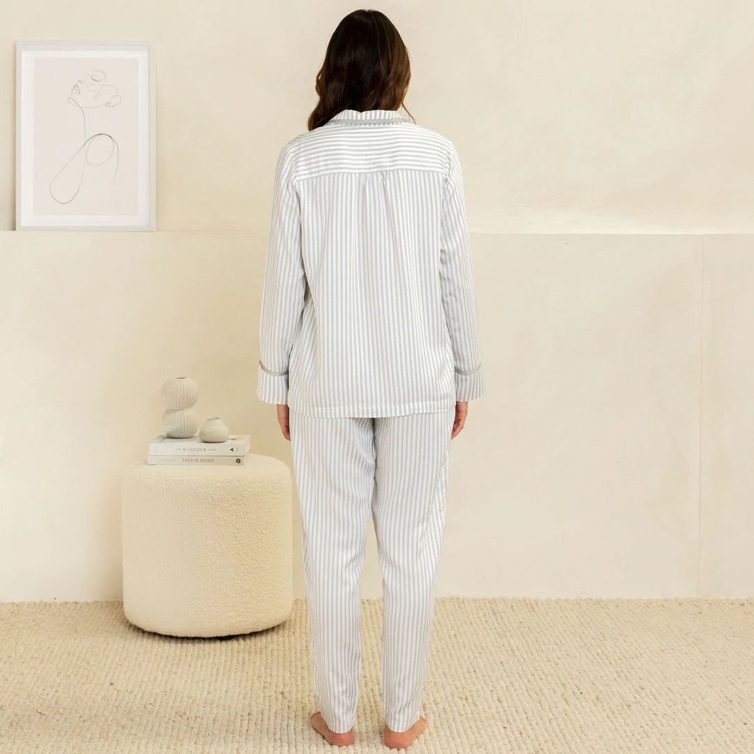 Bamboo Shirt Maree Fog Stripe