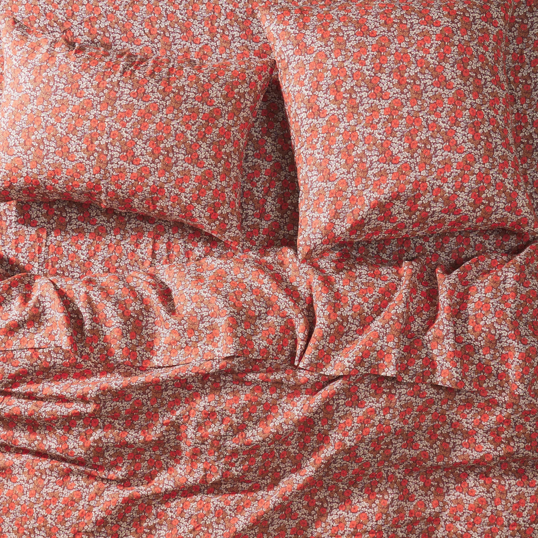 Florentine Linen Pillowcase Set Cherry