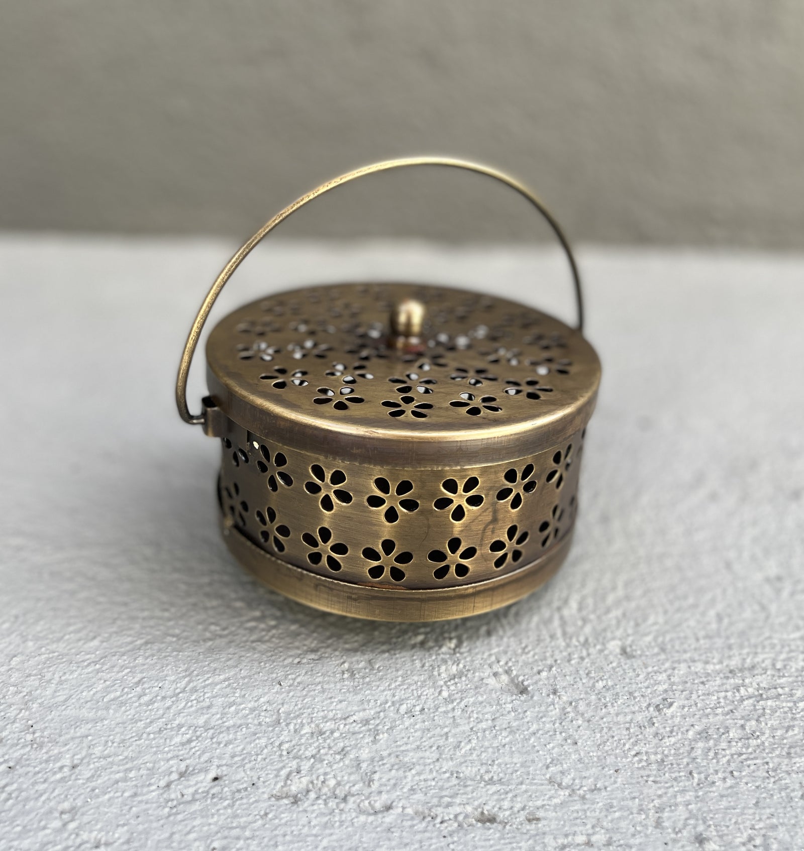 Mosquito Coil  Holder Metal Flowers
