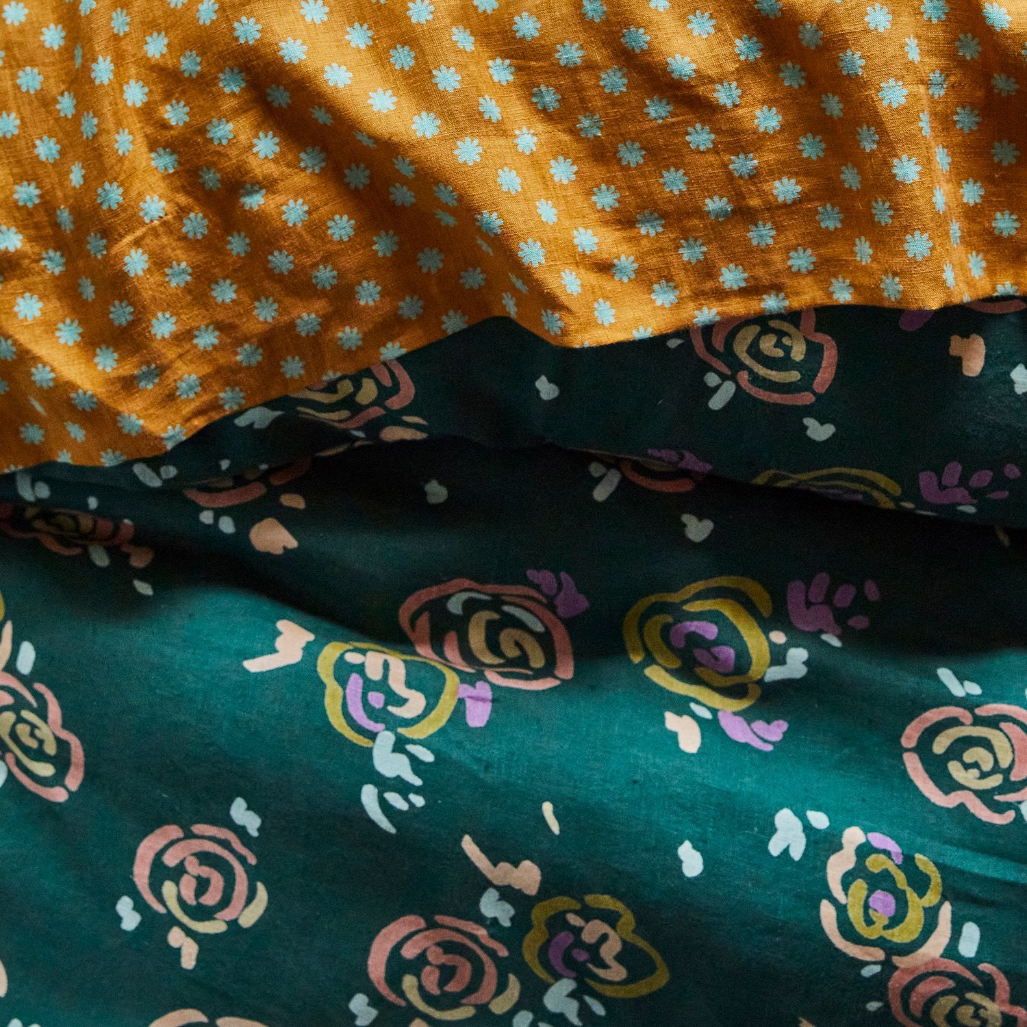 Quilt Cover Linen Skylar Peacock