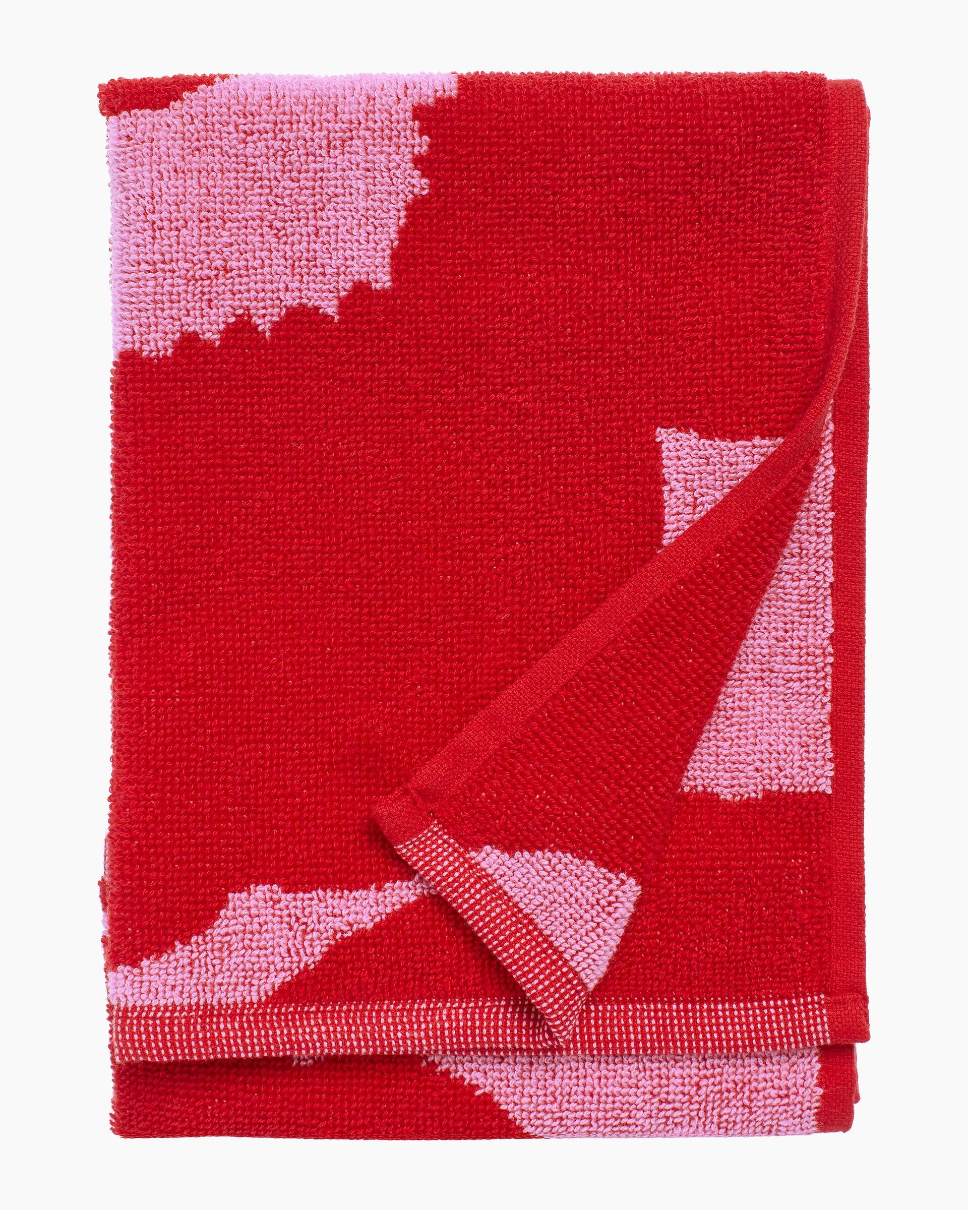 Hand Towel unikko Red Pink