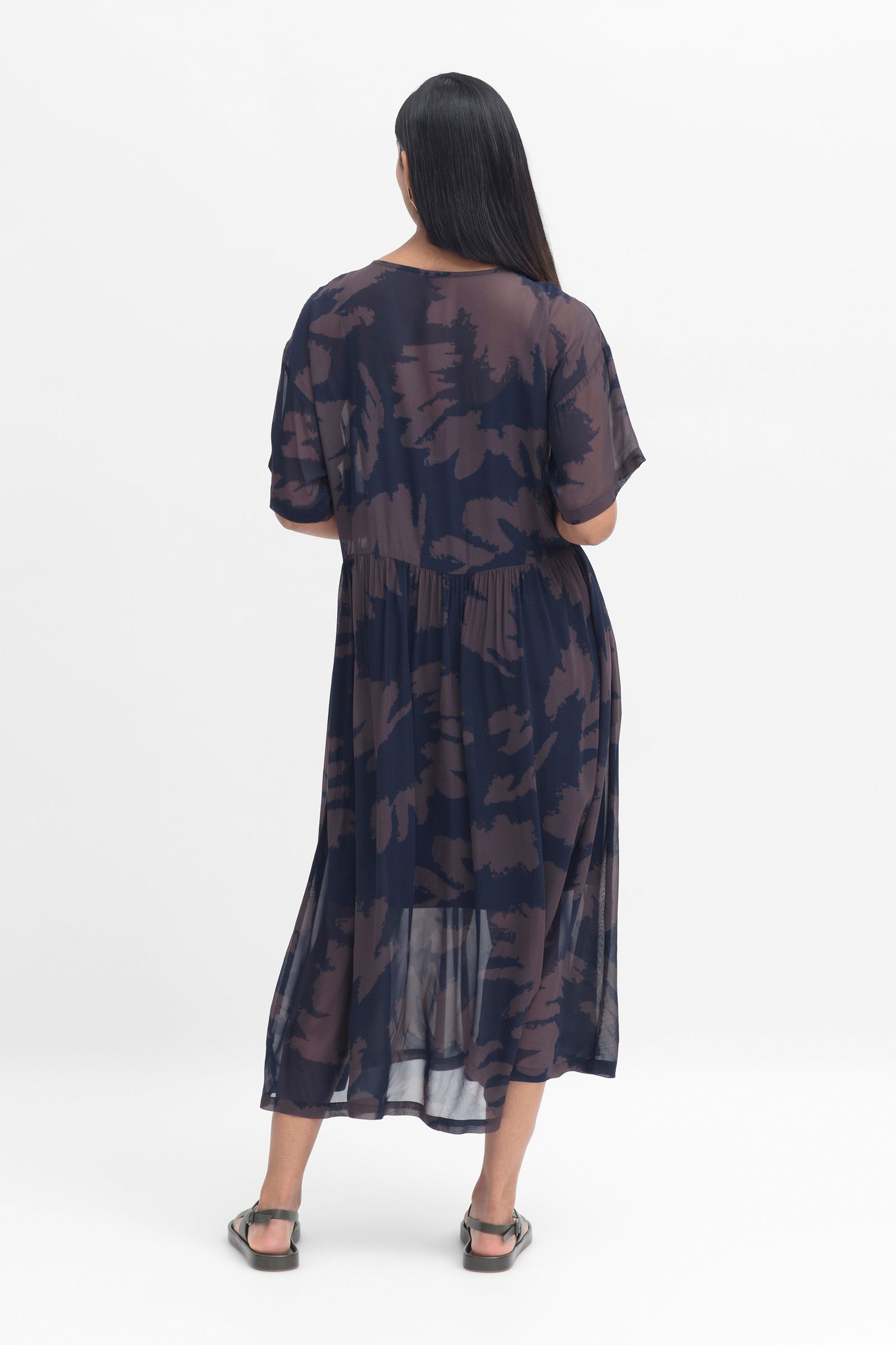 Dress Ravnen Sheer Choc